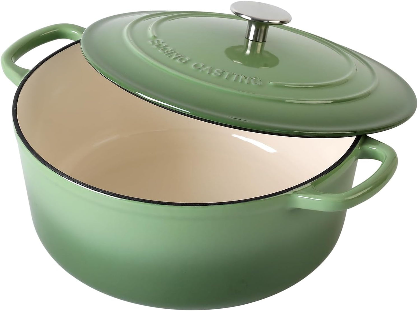 Enameled Cast Iron Dutch Oven Pot with Lid, 5.5 Quart