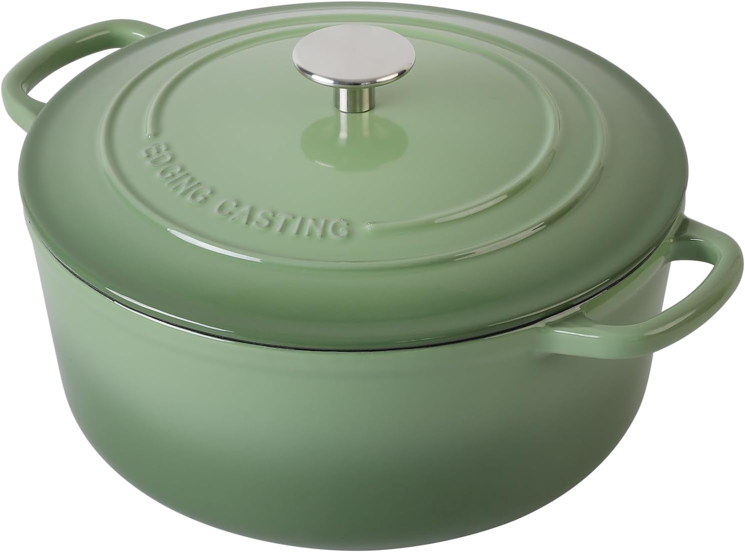 Enameled Cast Iron Dutch Oven Pot with Lid, 5.5 Quart